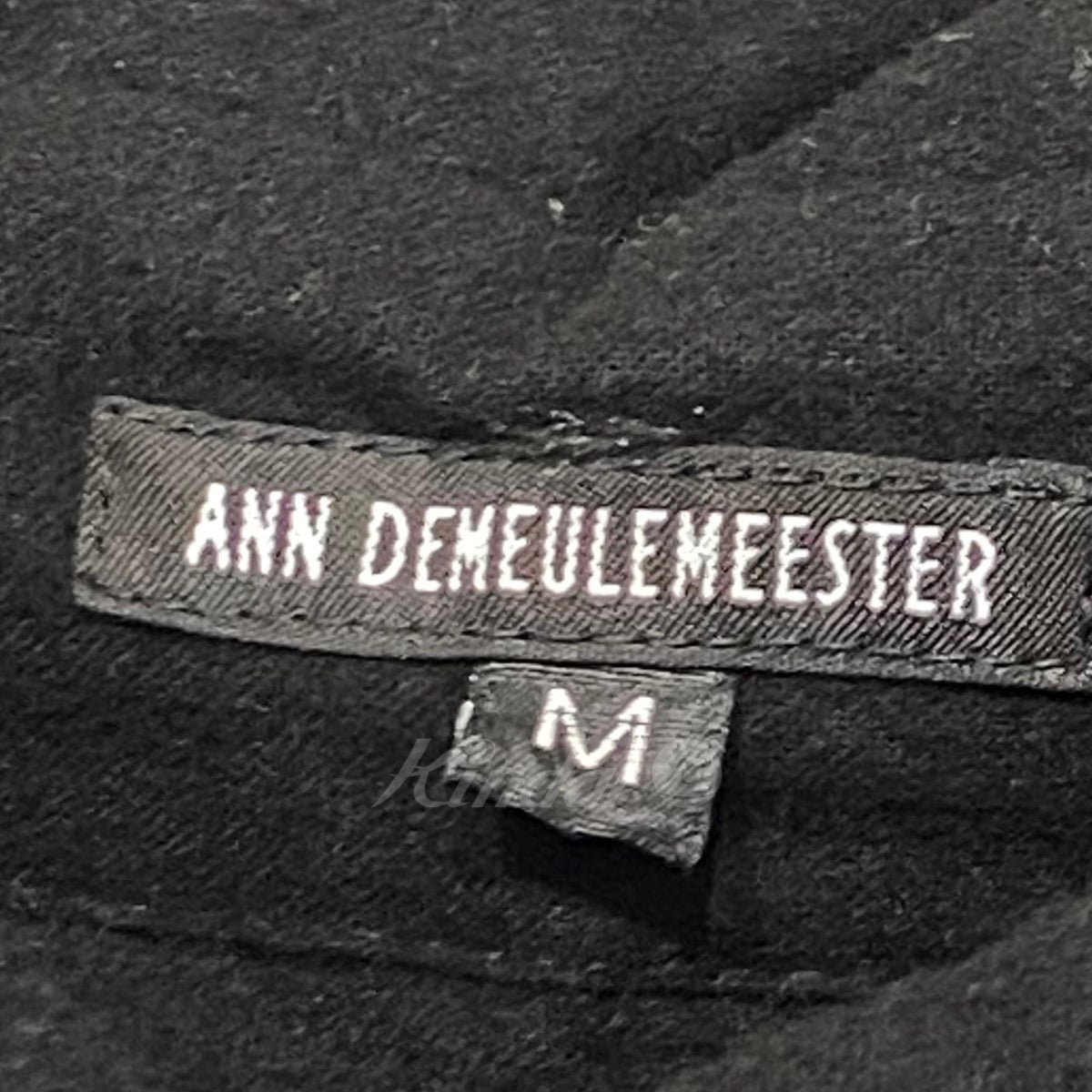 ANN DEMEULEMEESTER(アンドゥムルメステール) バデッドウールコート ブラック サイズ M｜【公式】カインドオルオンライン  ブランド古着・中古通販【kindal】