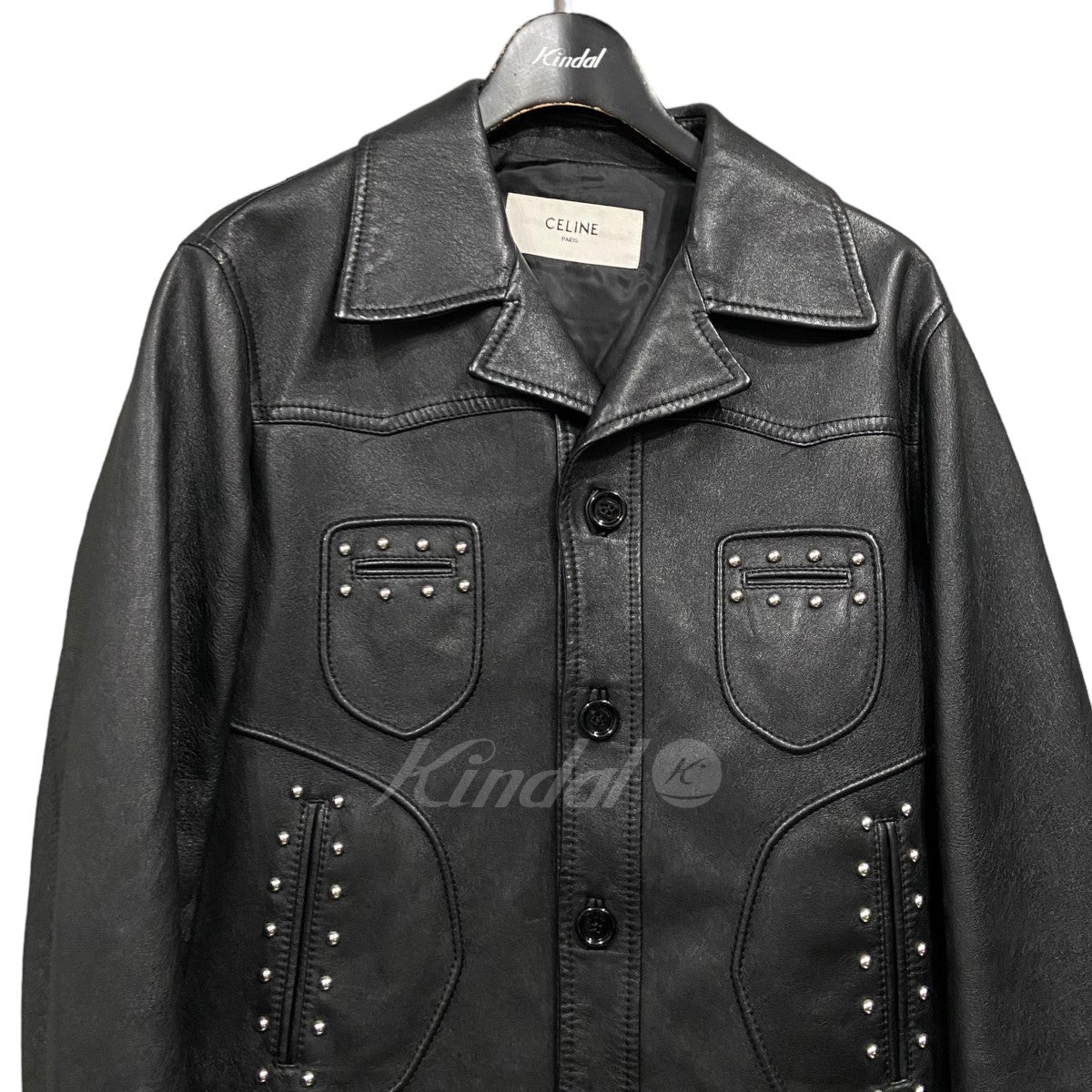 新作登場新作CELINE/20AW studs leather jacket ジャケット・アウター