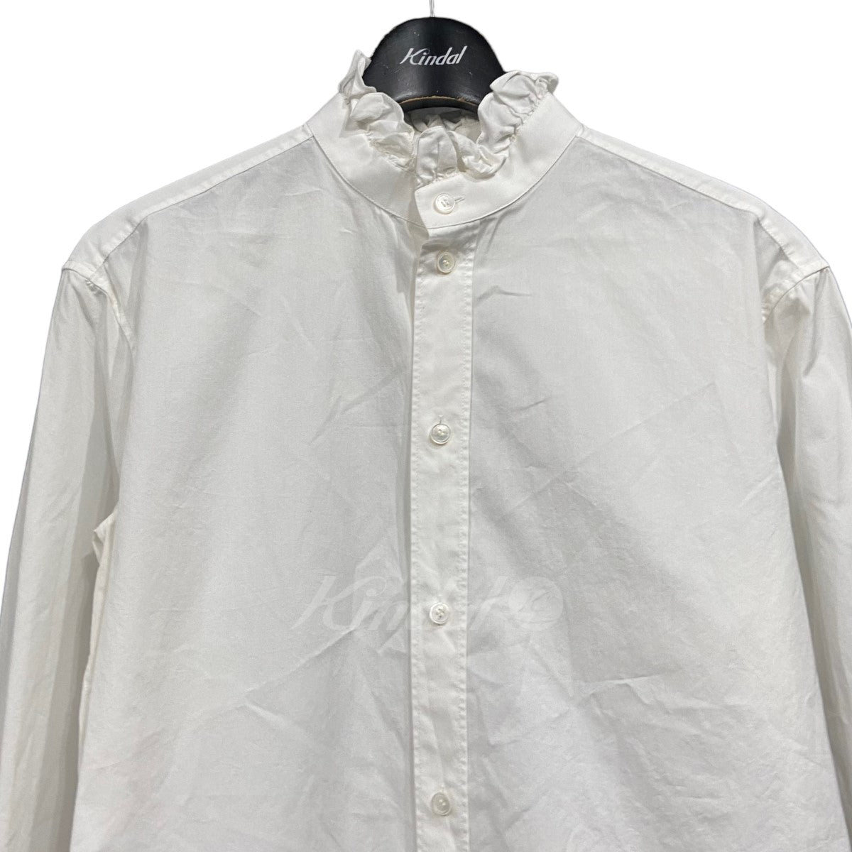 CELINE(セリーヌ) 21AW 「Classic Shirt Cotton Poplin」クラシックフリルシャツ 2C661091F ホワイト  サイズ 15｜【公式】カインドオルオンライン ブランド古着・中古通販【kindal】