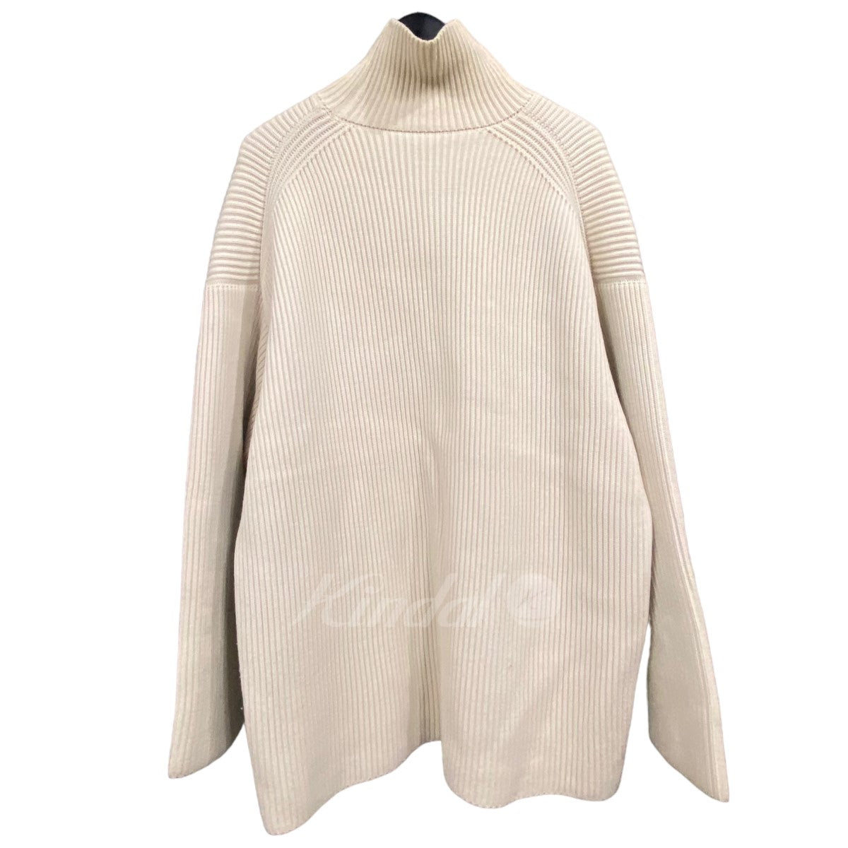 AURALEE(オーラリー) SUPER FINE WOOL RIB KNIT TURTLE NECK」ハイネックニット A8AP06RK アイボリー  サイズ 1｜【公式】カインドオルオンライン ブランド古着・中古通販【kindal】