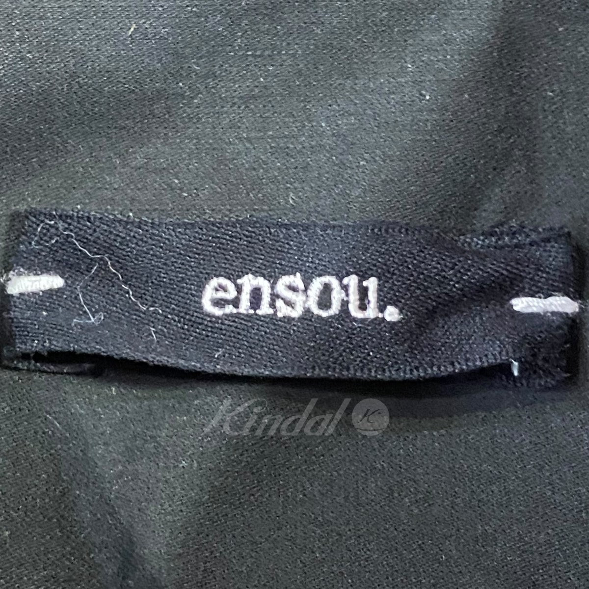 ensou．(エンソウ) 「Ribbon shirt」リボンシャツ ブラック サイズ 12 ...