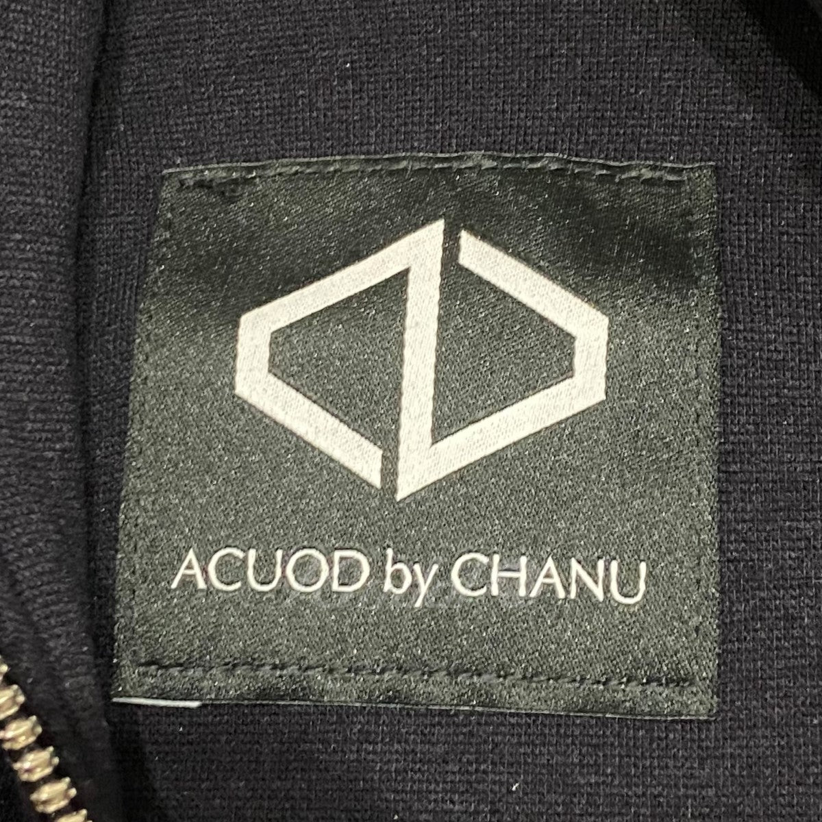 ACUOD by CHANU(アクオドバイチャヌ) ジップデザインパーカー ネイビー 