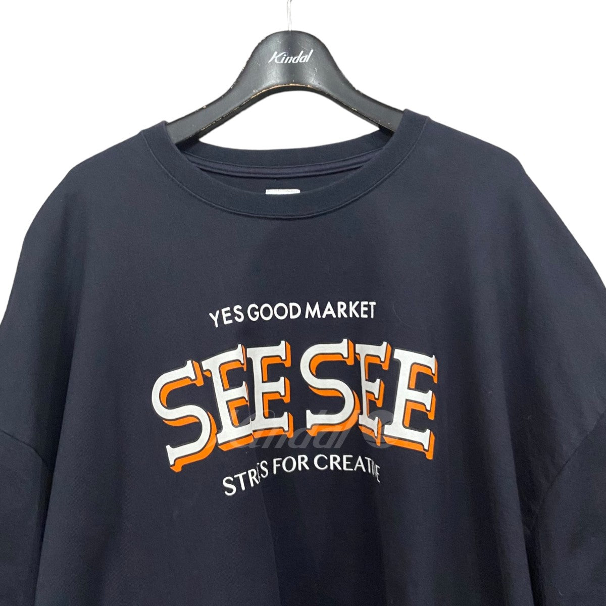 SEESEE×YES GOOD MARKET(シーシー×イエスグッドマーケット) 「SUPER BIG ROUND  TEE」スーパービッグラウンドTシャツ