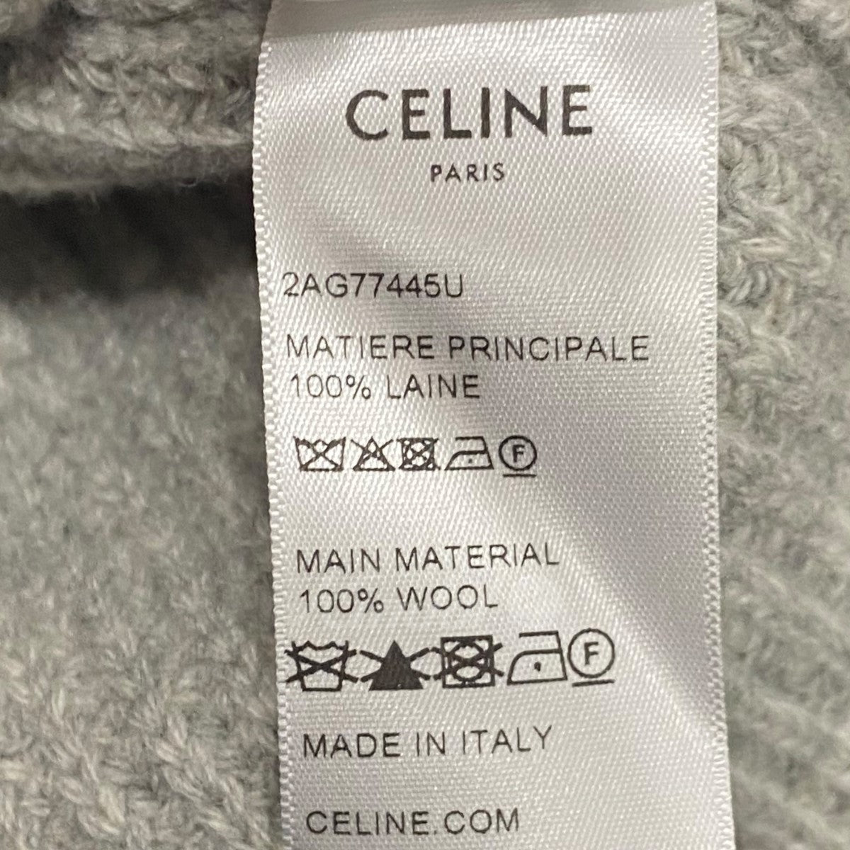 CELINE(セリーヌ) 23SS カラーストーンクルーネックセーター 2AG77445U グレー サイズ 15｜【公式】カインドオルオンライン  ブランド古着・中古通販【kindal】