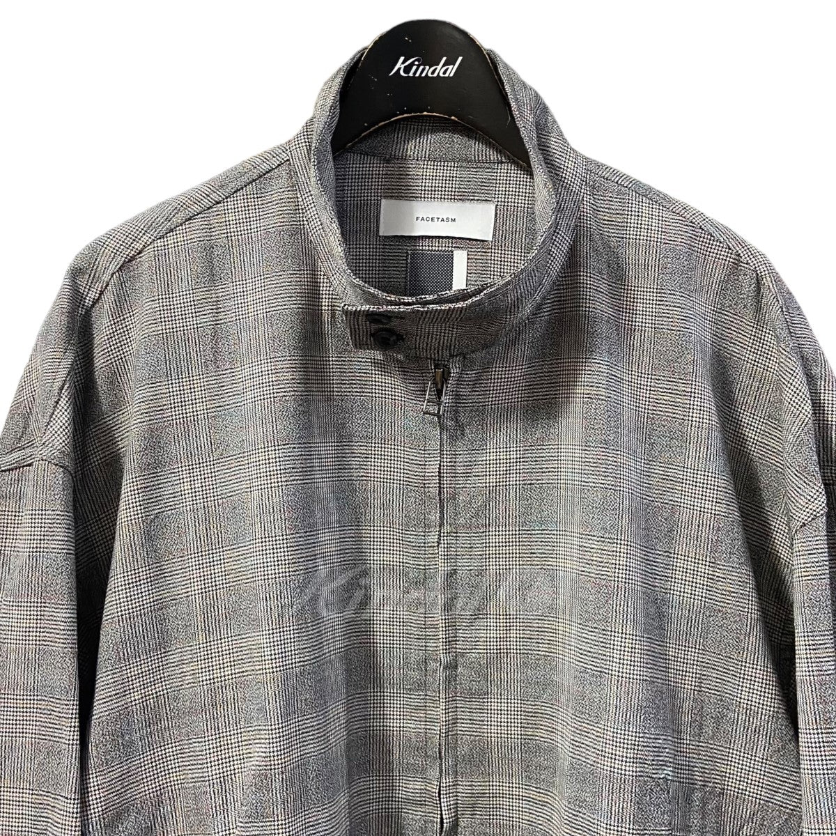 FACETASM(ファセッタズム) 「SWING TOP CHECK JACKET」チェックジップアップジャケット