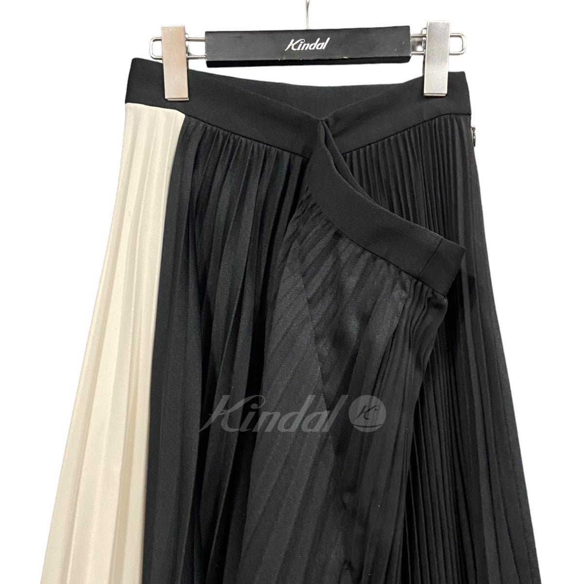 BASE MARK ｢Pleated Skirt｣ 切替プリーツスカート 古着・中古-3枚目のアイテム画像