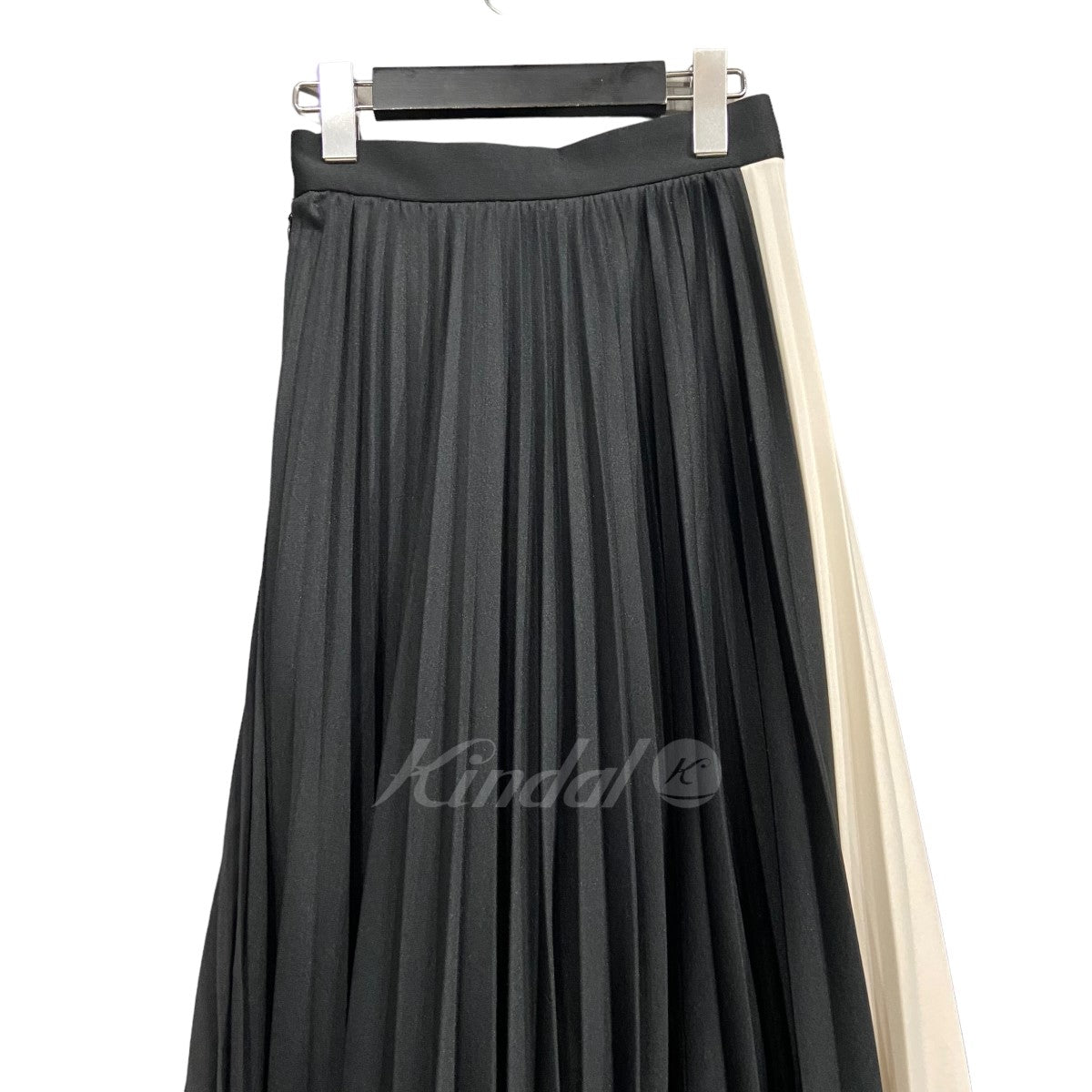 BASE MARK ｢Pleated Skirt｣ 切替プリーツスカート 古着・中古-4枚目のアイテム画像