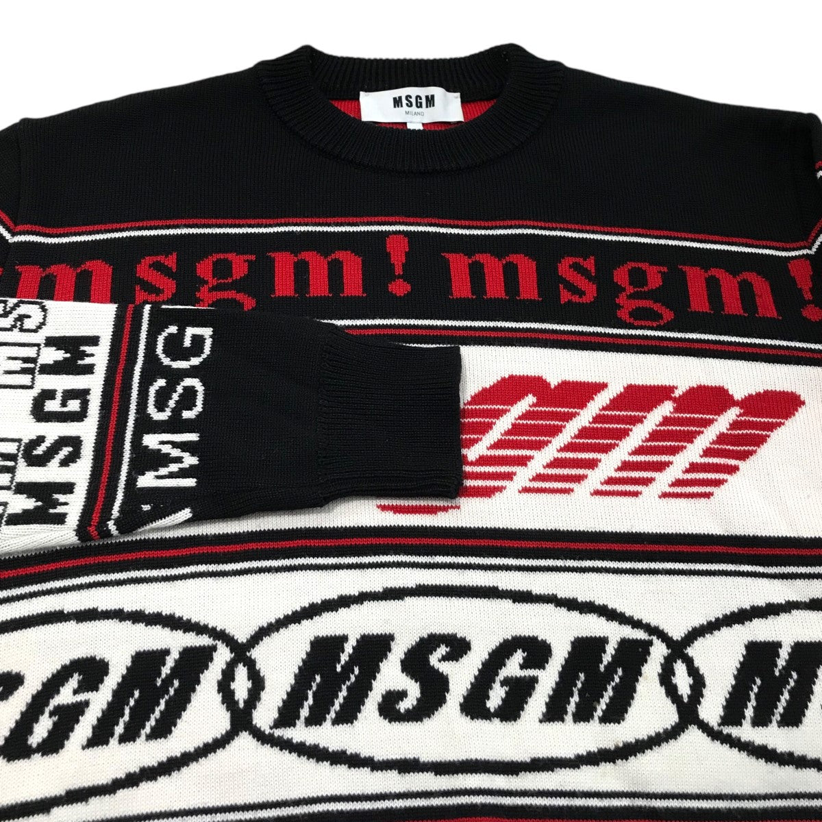 MSGM(エムエスジーエム) ロゴニットセーター2740MM130