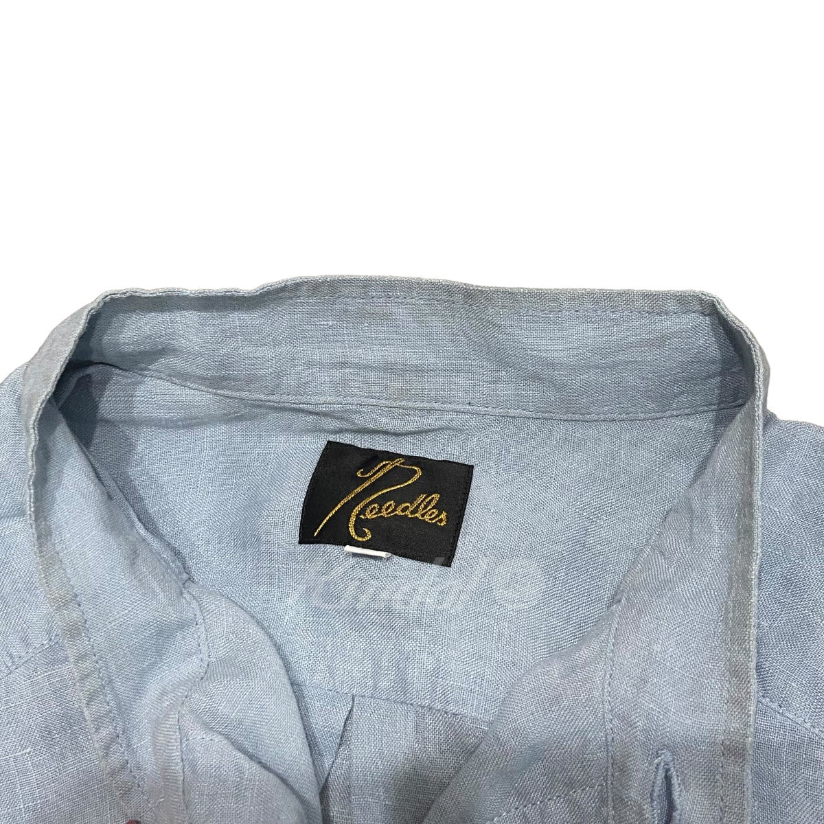 24SS「Band Collar EDW Shirt」スタンドカラーリネンシャツ