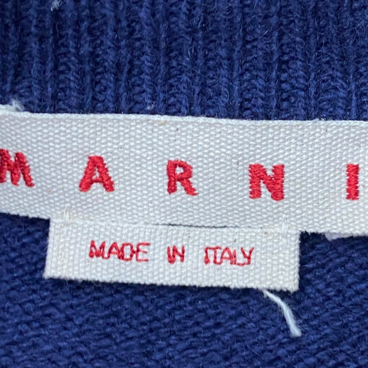 MARNI(マルニ) 22AW フロントロゴクルーネックニットセーター GCMG0262Q0 ネイビー サイズ 14｜【公式】カインドオルオンライン  ブランド古着・中古通販【kindal】