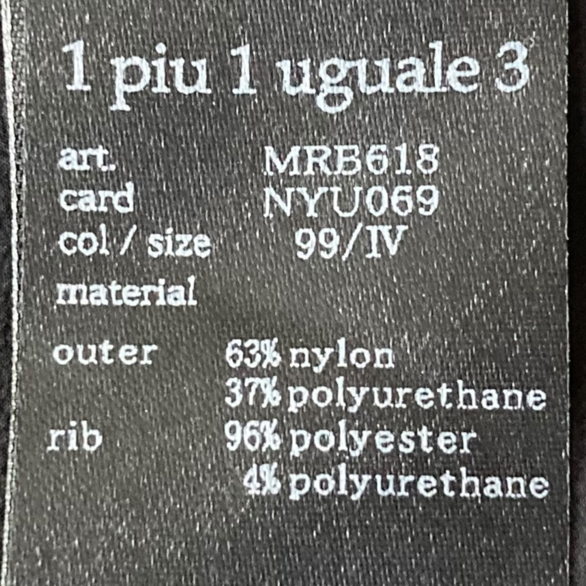 1piu1uguale3(ウノピゥウノウグァーレトレ) ジップアップジャケットMRB618 MRB618 ブラック サイズ  IV｜【公式】カインドオルオンライン ブランド古着・中古通販【kindal】