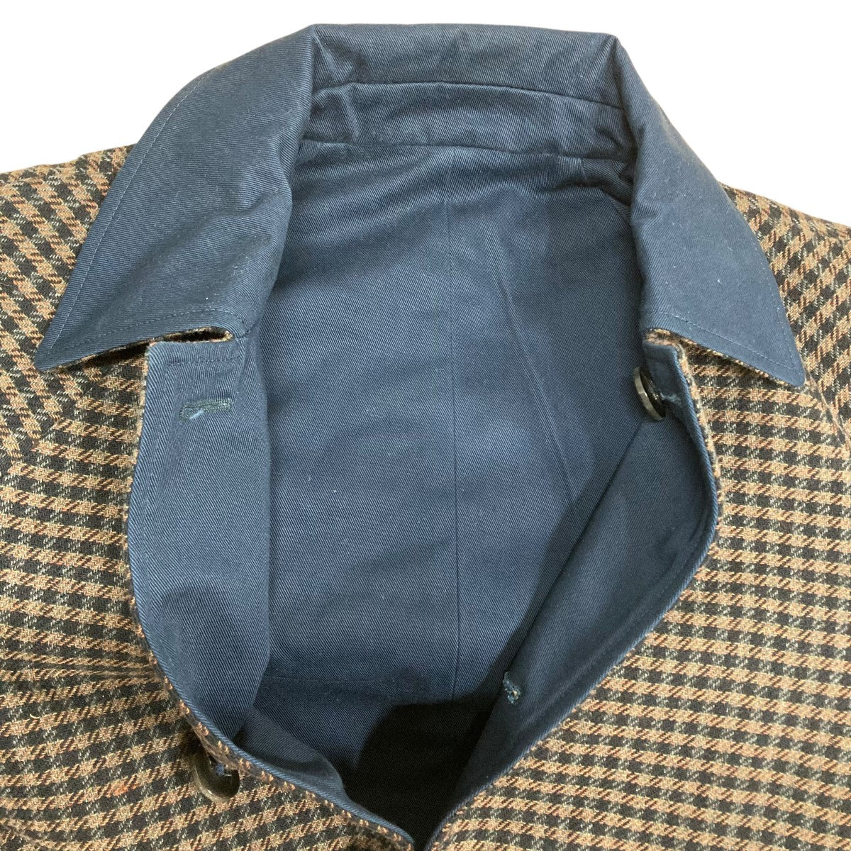 LOEWE(ロエベ) リバーシブルチェックコート H526Y01W37 ブラック