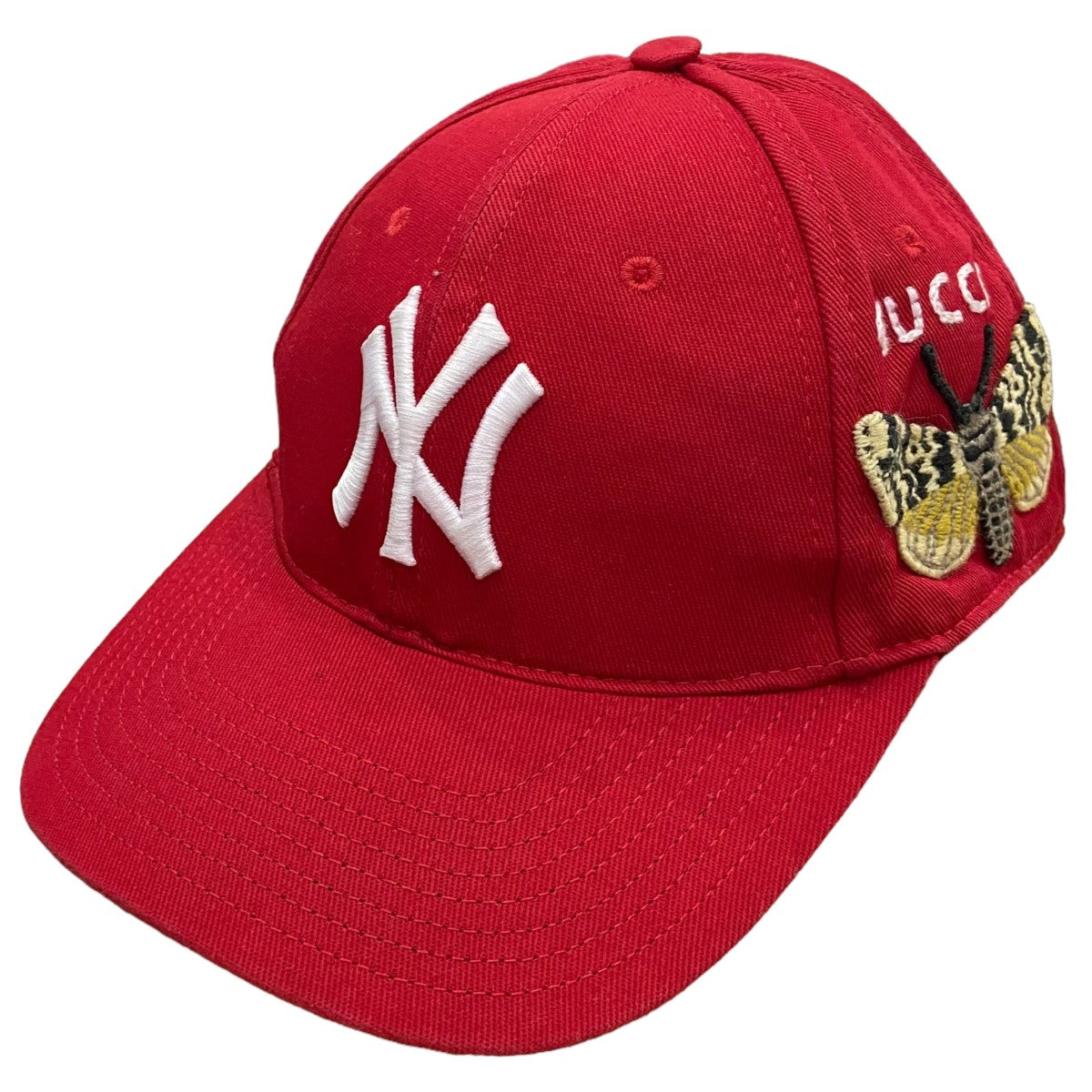 GUCCI×NEW YORK YANKEES(グッチ×ニューヨークヤンキース) 18AW バッチベースボールキャップ