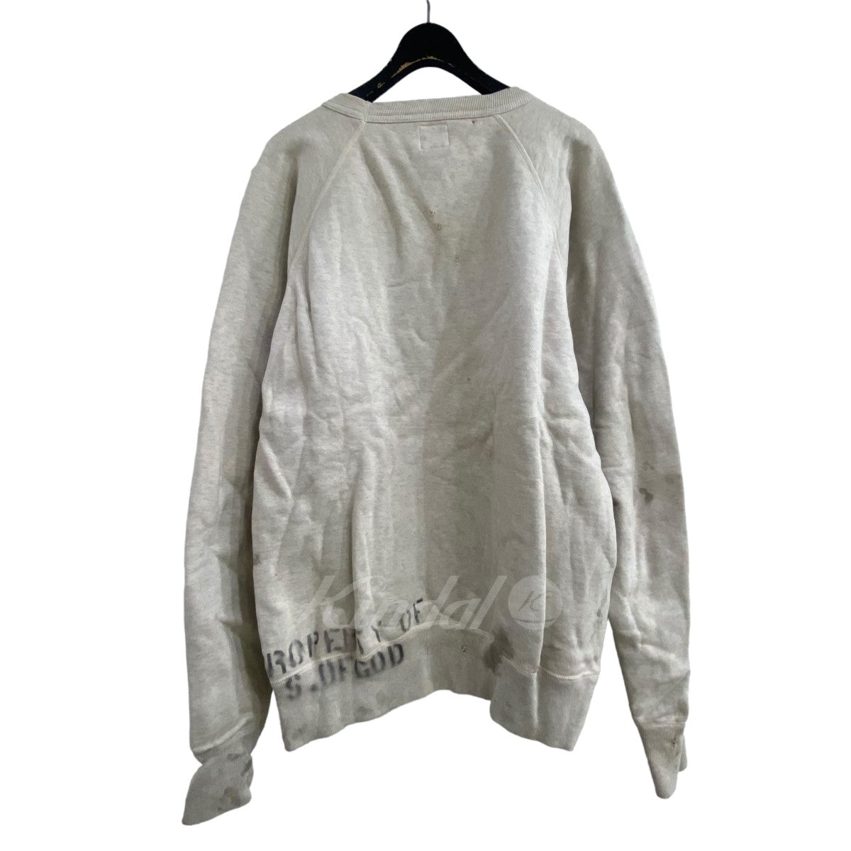 SAINT MICHAEL(セントマイケル) 21SS ｢RAGLAN SWEAT SH｣ ダメージ加工 ...