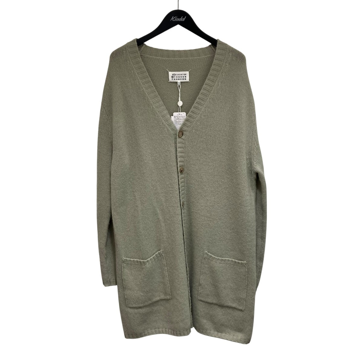 10メゾンマルジェラ 10 Maison Margiela 1 10 23SS 「S51HP0003」 ロングニットカーディガン カーキ サイズ：S Maison Margiela 1 10(10メゾンマルジェラ 10) 23SS「S51HP0003