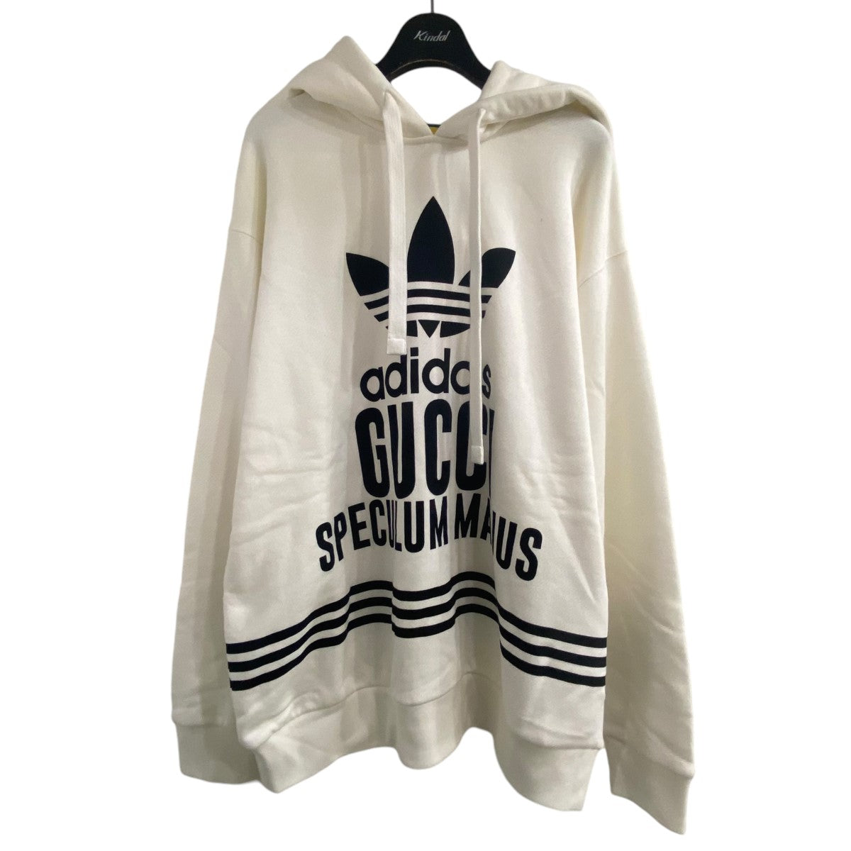 GUCCI×adidas プルオーバーパーカー 717427 ホワイト×ブラック サイズ 15｜【公式】カインドオルオンライン  ブランド古着・中古通販【kindal】