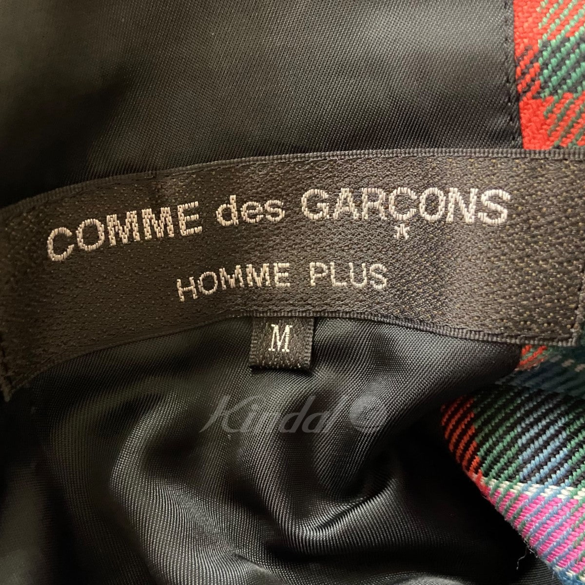 COMME des GARCONS HOMME PLUS(コムデギャルソンオムプリュス) 23AW マドラスチェックポンチョジャケット