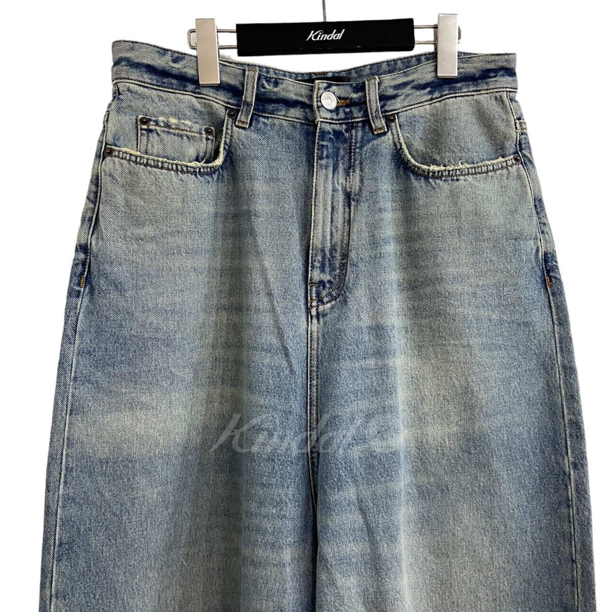 BALENCIAGA 23SS ダメージ加工バギーデニムパンツ の古着・中古アイテム