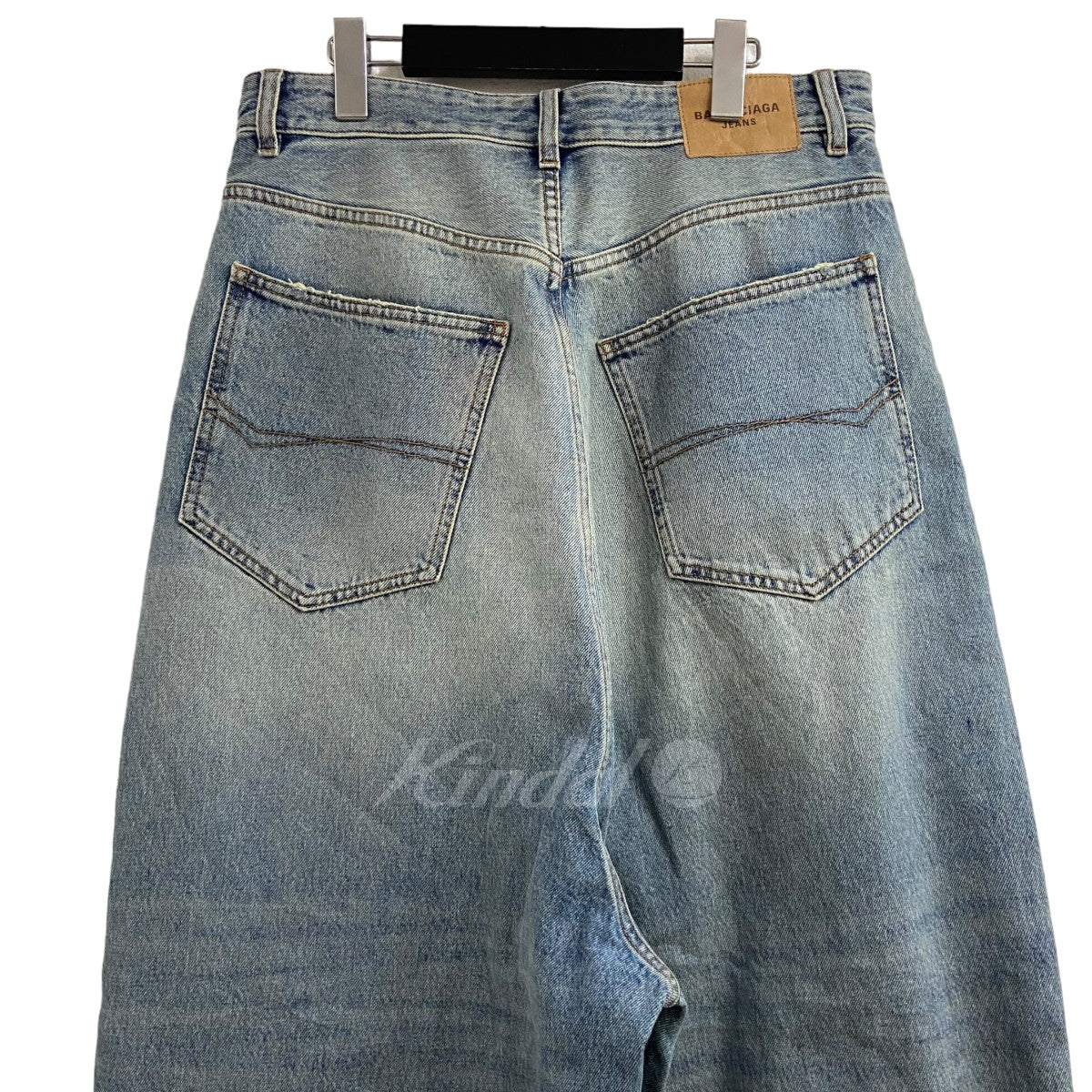 BALENCIAGA 23SS ダメージ加工バギーデニムパンツ の古着・中古アイテム