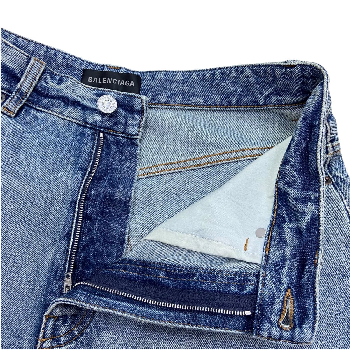 BALENCIAGA(バレンシアガ) 23SS ダメージ加工バギーデニムパンツ BALENCIAGA(バレンシアガ) 23SS ダメージ加工バギーデニムパンツ
