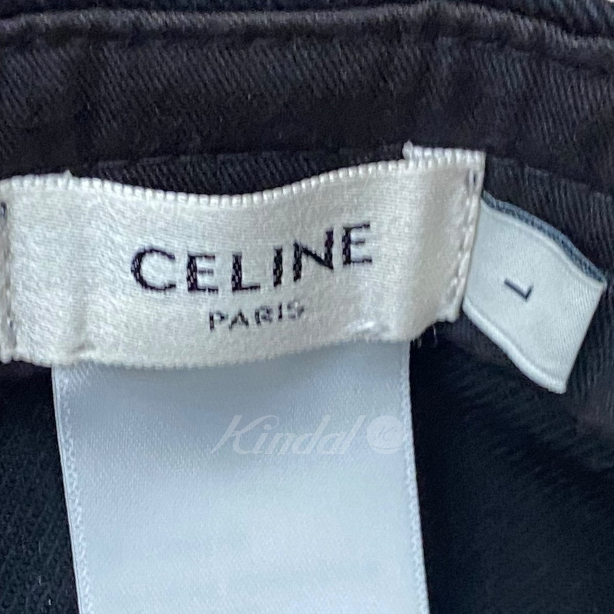 CELINE(セリーヌ) Cロゴキャップ 2AUU6641M ブラック サイズ 14 ...