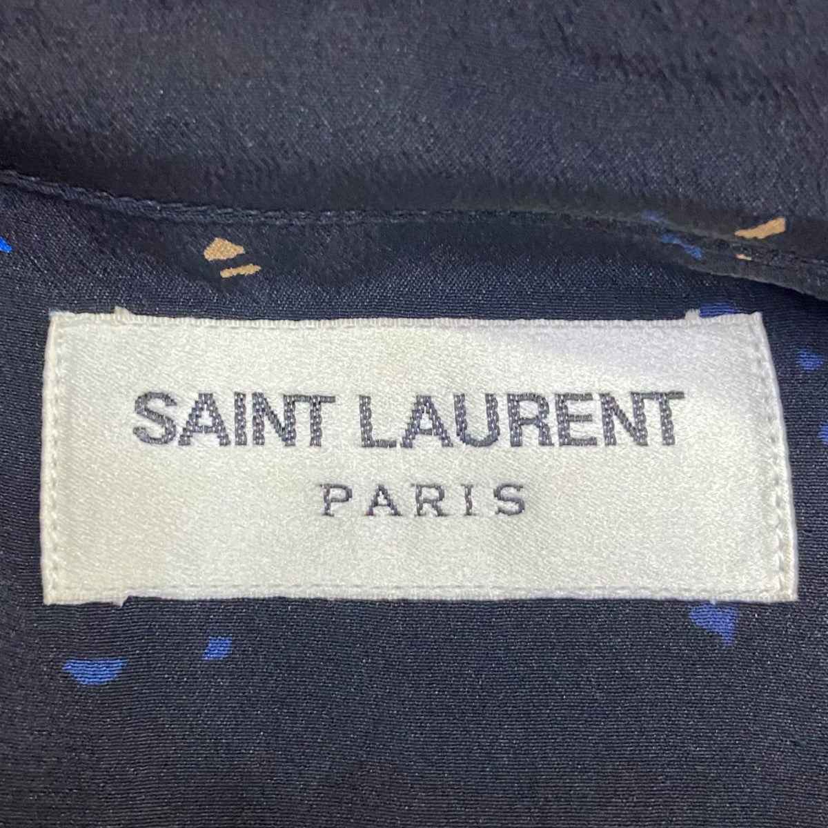 Saint Laurent Paris(サンローランパリ) ハイビスカス柄シルク半袖シャツ601070 601070 ブラック サイズ  37｜【公式】カインドオルオンライン ブランド古着・中古通販【kindal】