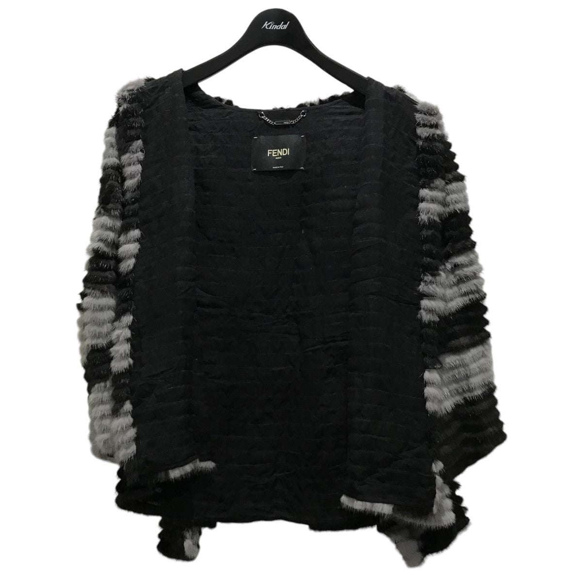FENDI(フェンディ) ストール付フェザーライクミンクファージャケット