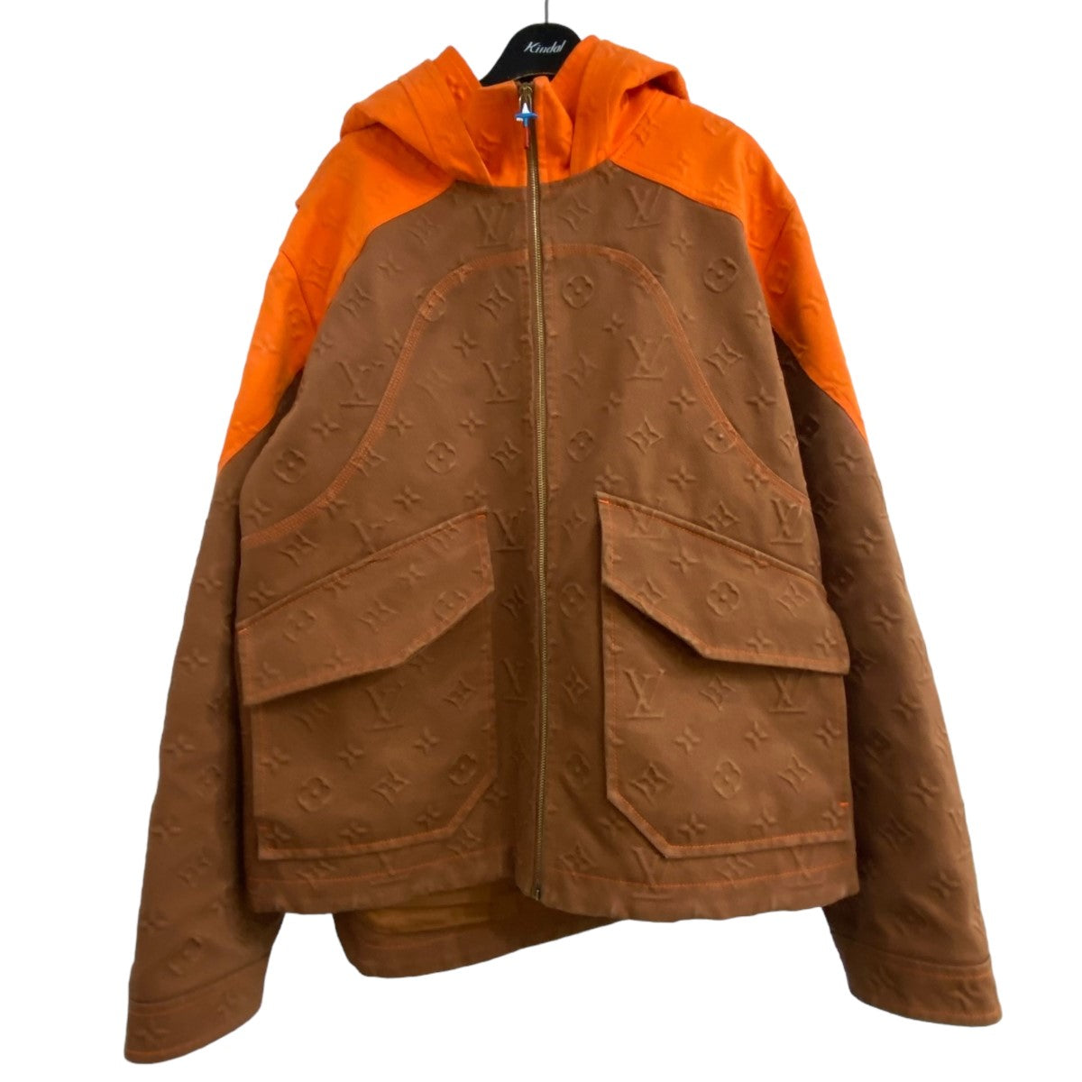 21AW モノグラムフーデッドデニムジャケット