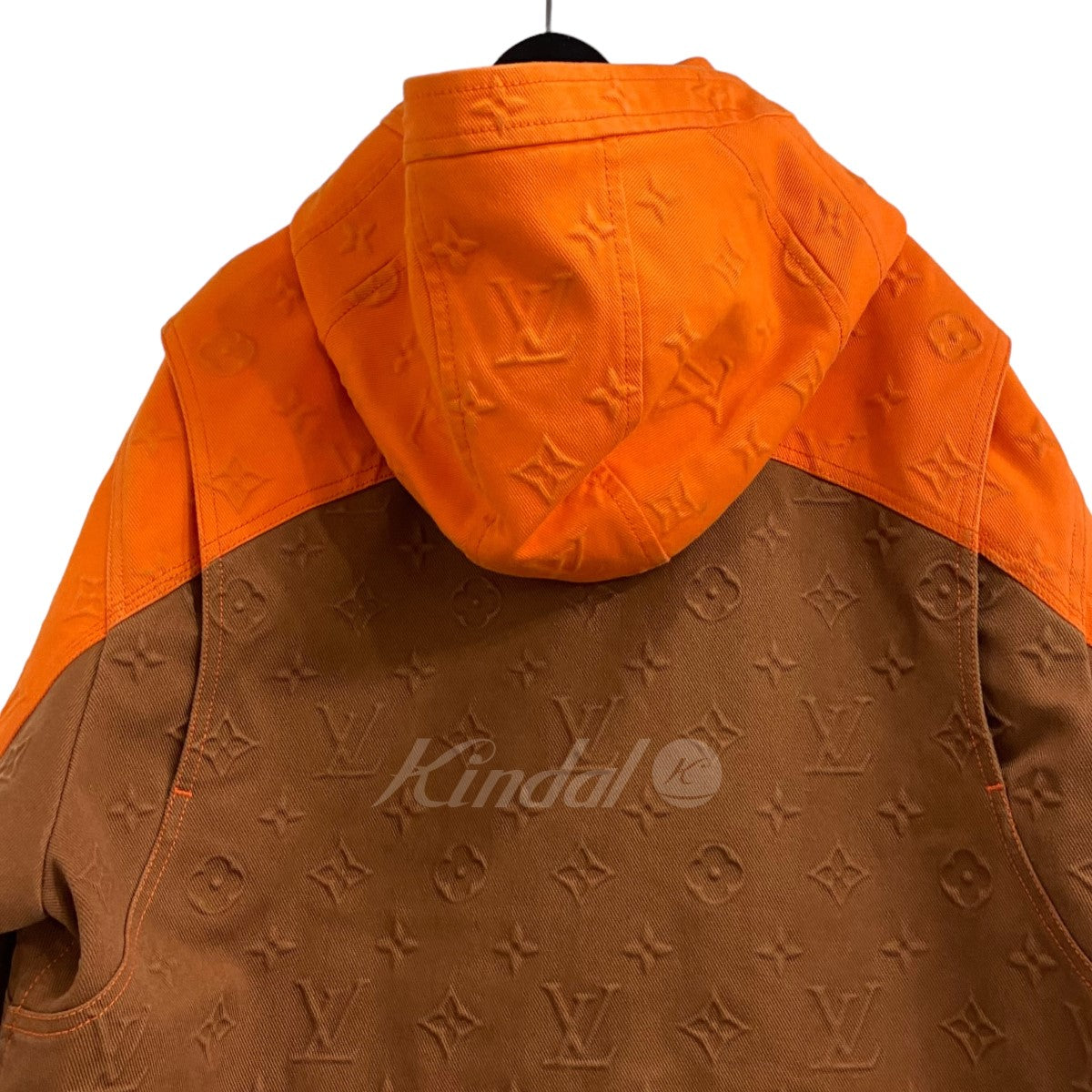 21AW モノグラムフーデッドデニムジャケット