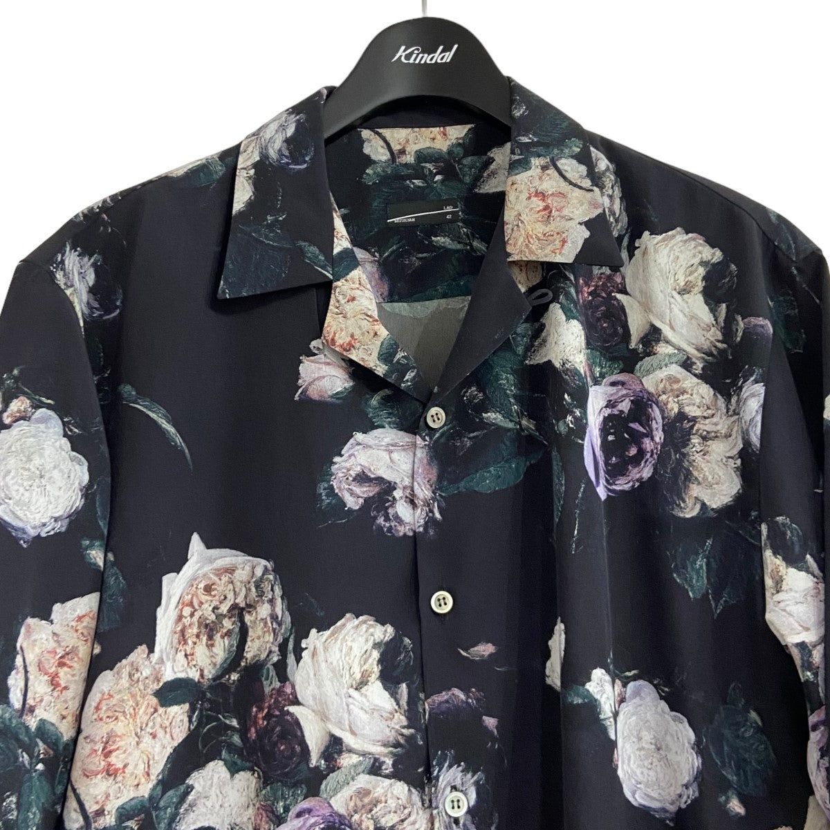 LAD MUSICIAN(ラッドミュージシャン) 23SSDECHINE INKJET PRINT FLOWER SHORT SLEEVE OPEN  COLLAR SHIRT花柄半袖オープンカラーシャツ2323-111 2323-111 ダークネイビー サイズ 17｜【公式】カインドオルオンライン  ブランド古着・中古通販【kindal】