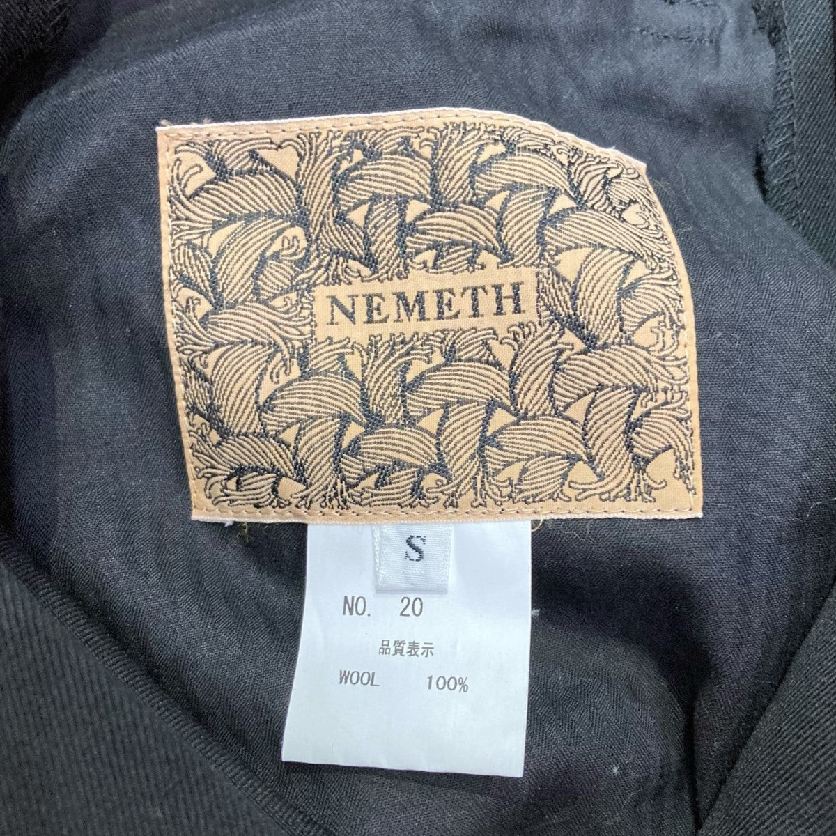 Nemeth(ネメス) タックボリュームパンツ20 ｢Trousers 20｣ 20 ｢Trousers 