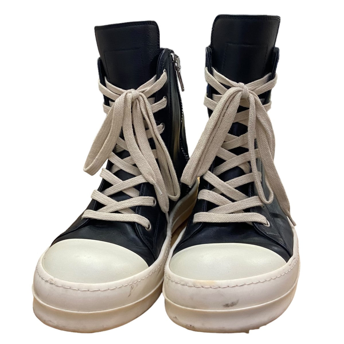 RICK OWENS(リックオウエンス) ラモーンズハイカットスニーカーW18 1517 W18 1517 ブラック サイズ  42｜【公式】カインドオルオンライン ブランド古着・中古通販【kindal】