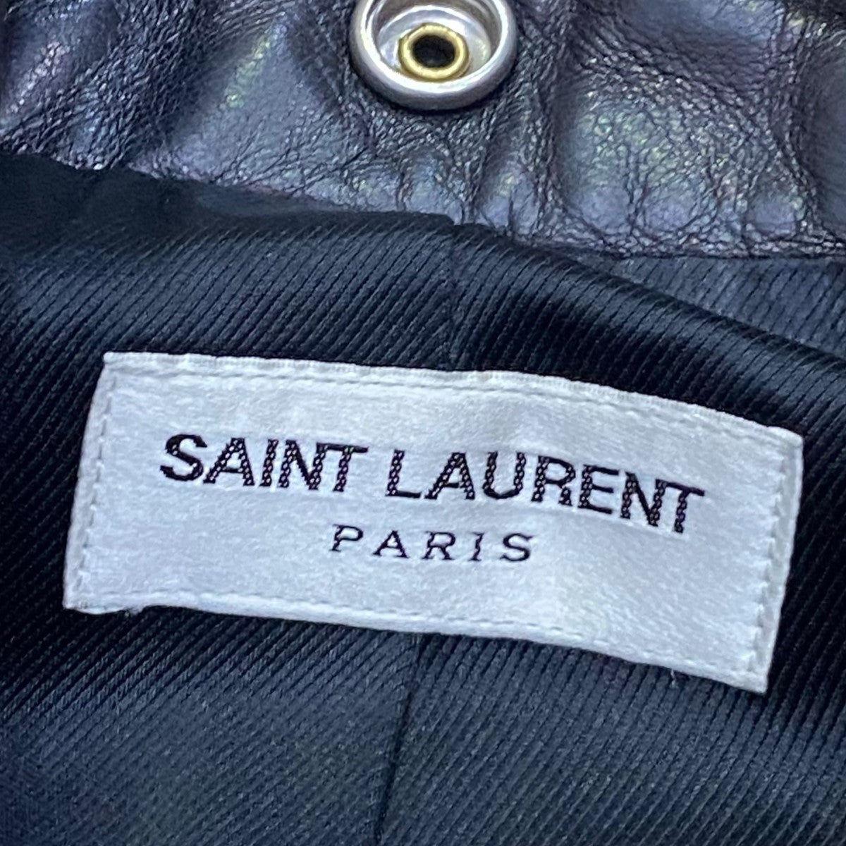 Saint Laurent Paris(サンローランパリ) L01ダブルライダースジャケット ブラック サイズ 14｜【公式】カインドオルオンライン  ブランド古着・中古通販【kindal】