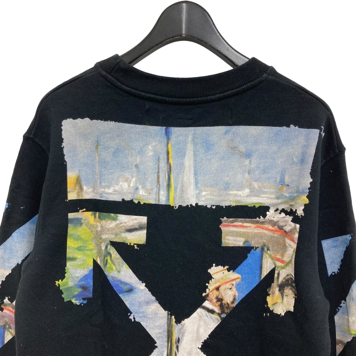 OFFWHITE(オフホワイト) スリーブロゴバックバイアススウェット