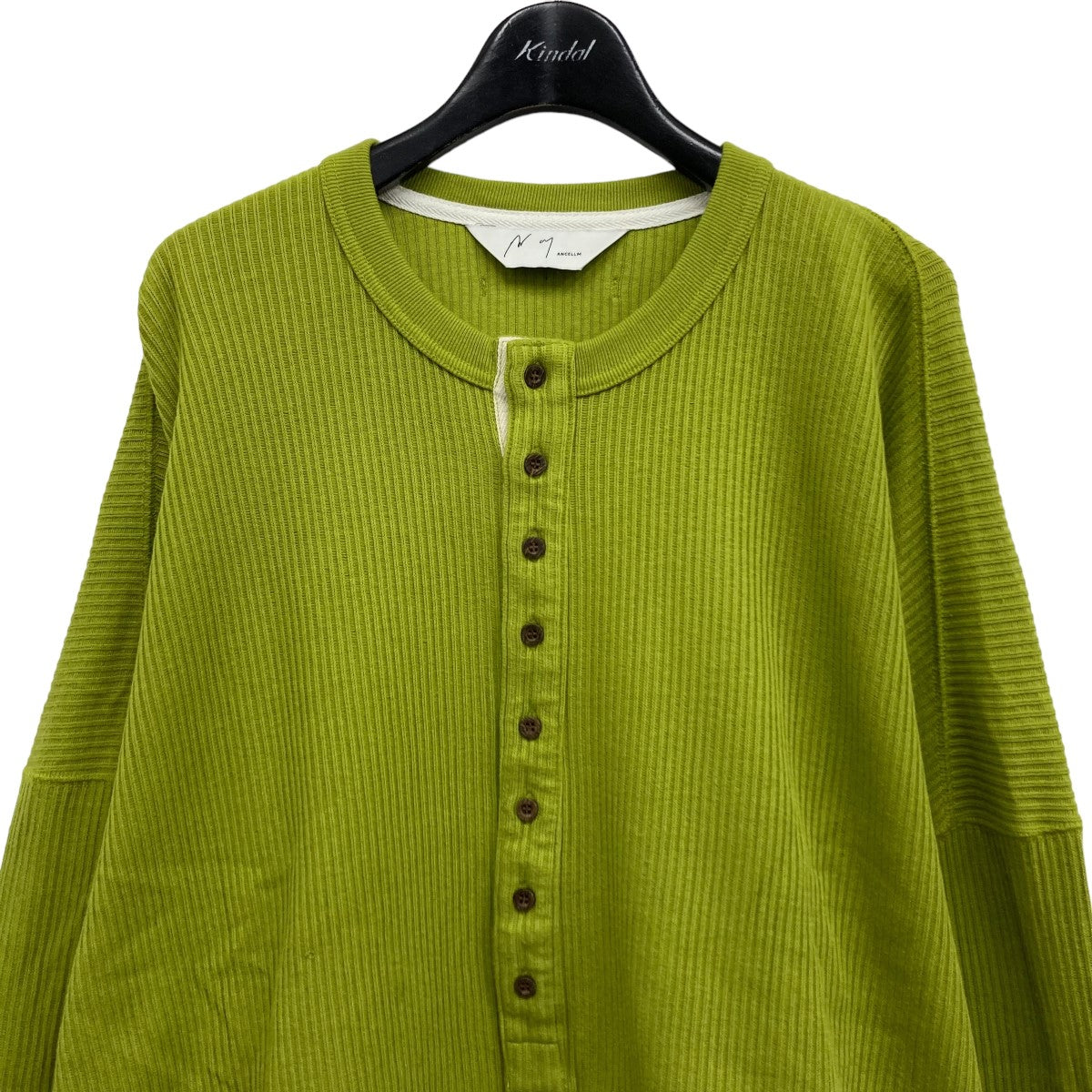 ANCELLM(アンセルム) RAILKNIT HENLEY OVERSIZED LS ニット