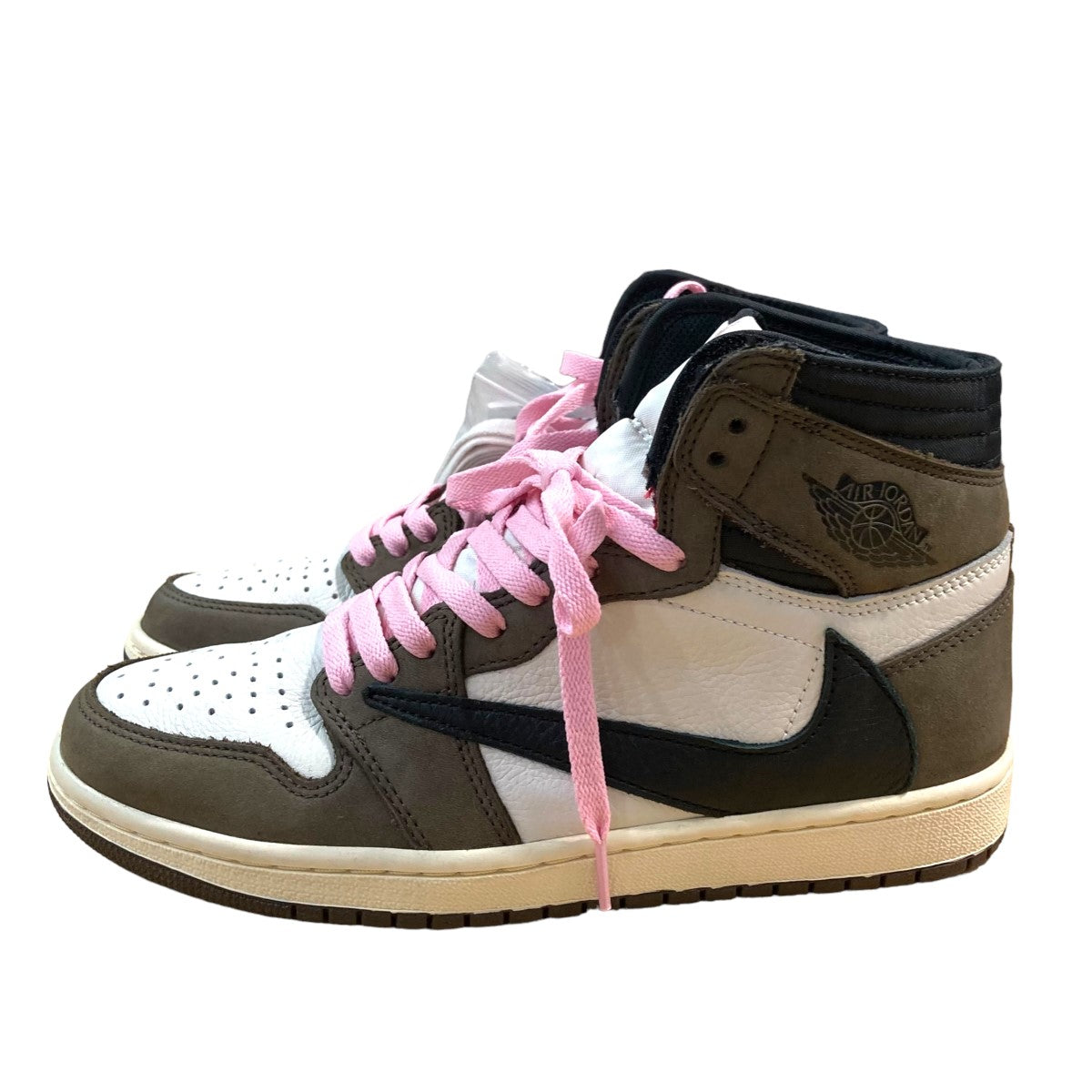 NIKE(ナイキ) ×Travis Scott AIR JORDAN 1 HIGH OG TS SP程度bハイカットスニーカーCD4487-100  CD4487-100 ブラウン×ホワイト サイズ 26｜【公式】カインドオルオンライン ブランド古着・中古通販【kindal】