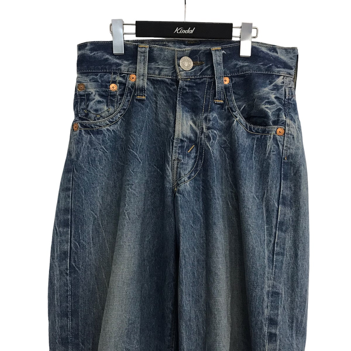 KOOKY ZOO(クーキー ズー) ウォッシュワイドデニムパンツJ0001 JUVENILE DENIM PANTS WASHED