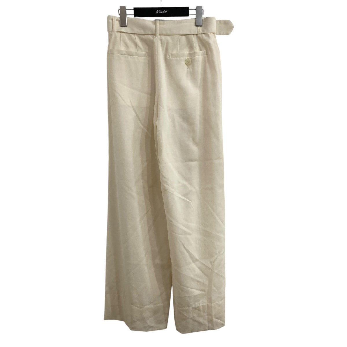 AKIRA NAKA(アキラナカ) SAMPLE品ベルテッドパンツ アイボリー サイズ