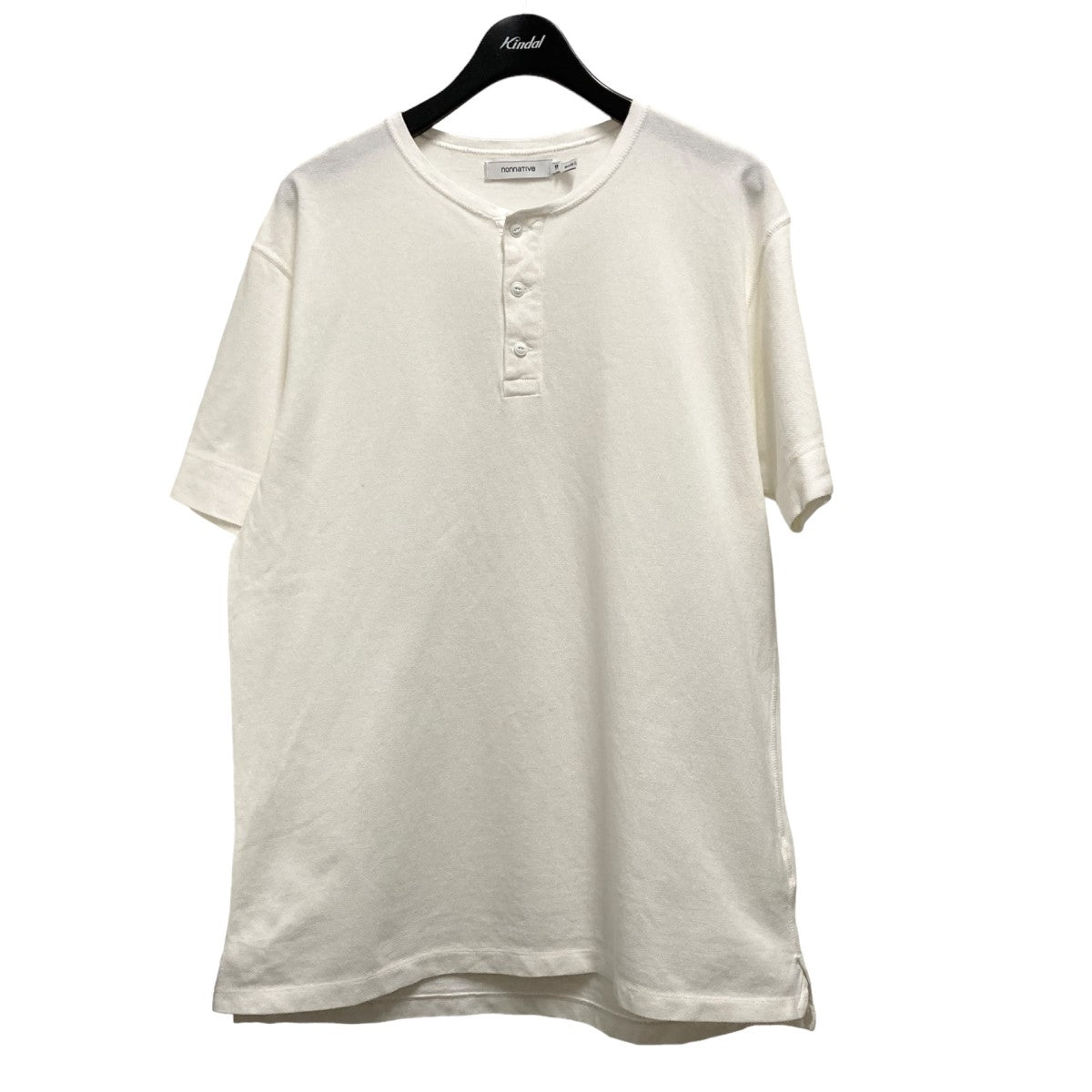 nonnative(ノンネイティブ) DWELLER S／S HENLEY NECK TEE COTTON PIQUE OVERDYED ヘンリーネックカットソーnn-c4227 nn-c4227 ホワイト サイズ 17｜【公式】カインドオルオンライン  ブランド古着・中古通販【kindal】