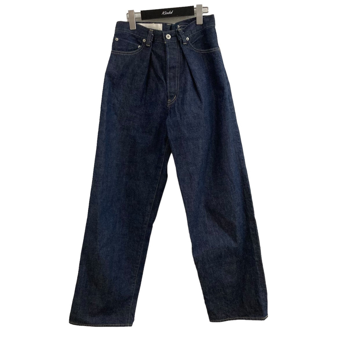 CROSS WIDE DENIM PANTSタックデニムパンツ980021