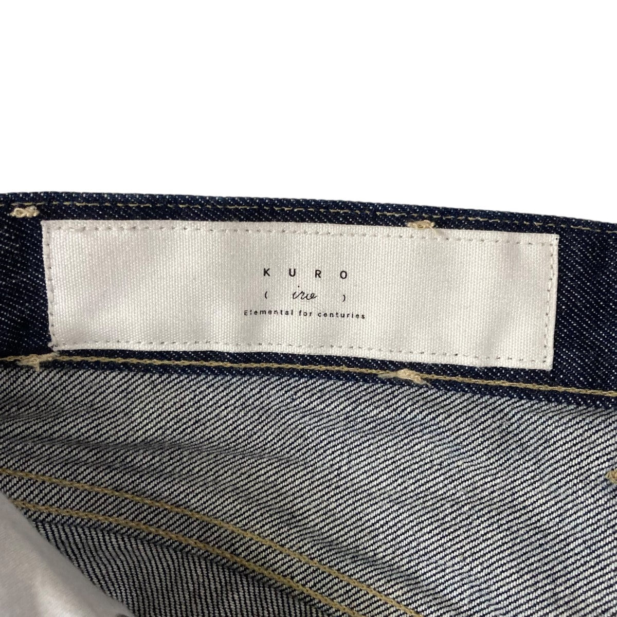 KURO(クロ) CROSS WIDE DENIM PANTSタックデニムパンツ980021