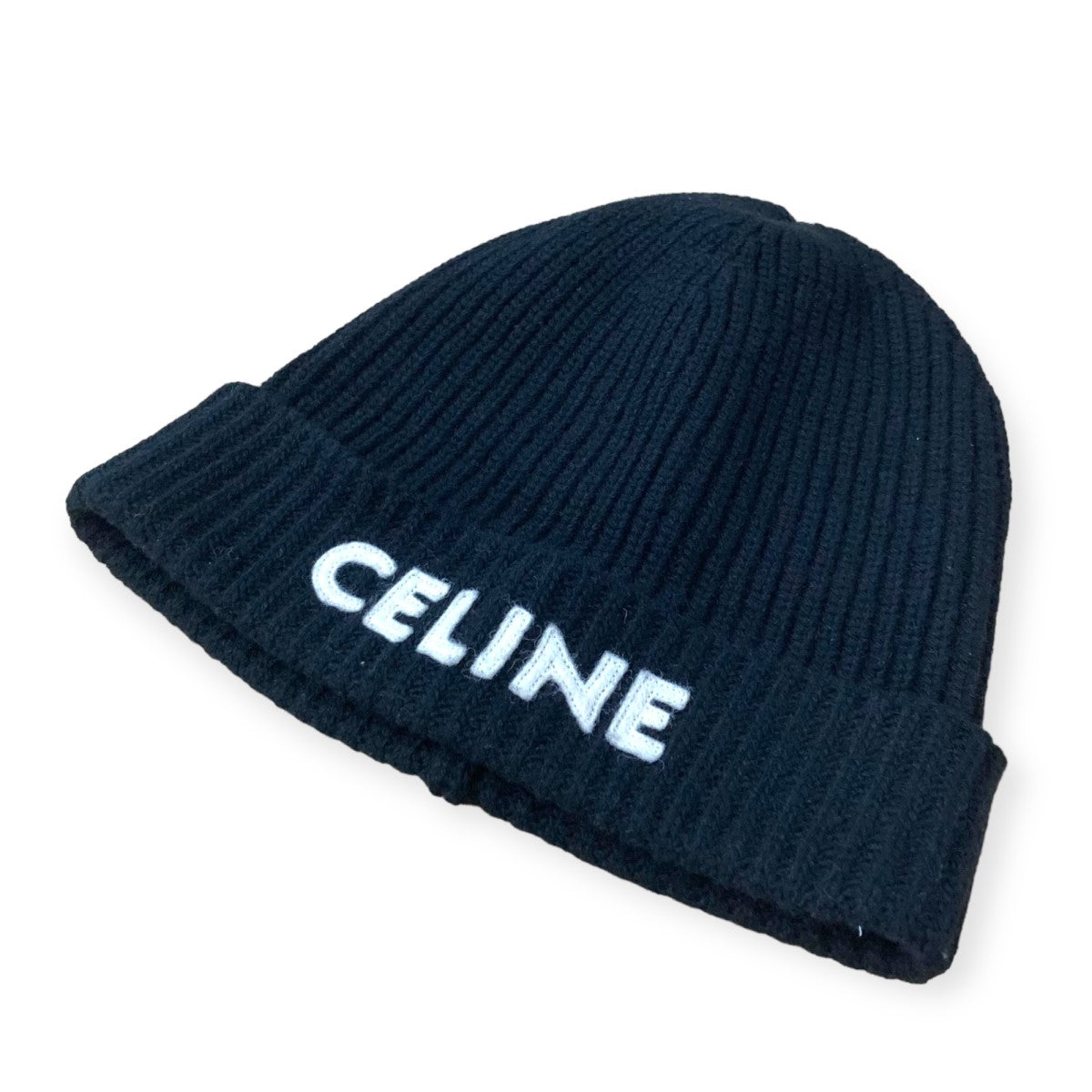 CELINE(セリーヌ) ロゴニットキャップ2A25R535Q 2A25R535Q ブラック サイズ TU｜【公式】カインドオルオンライン  ブランド古着・中古通販【kindal】