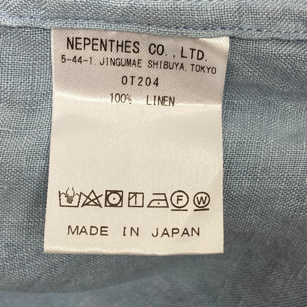 Needles(ニードルス) リネンシャツOT204 OT204 サックスブルー