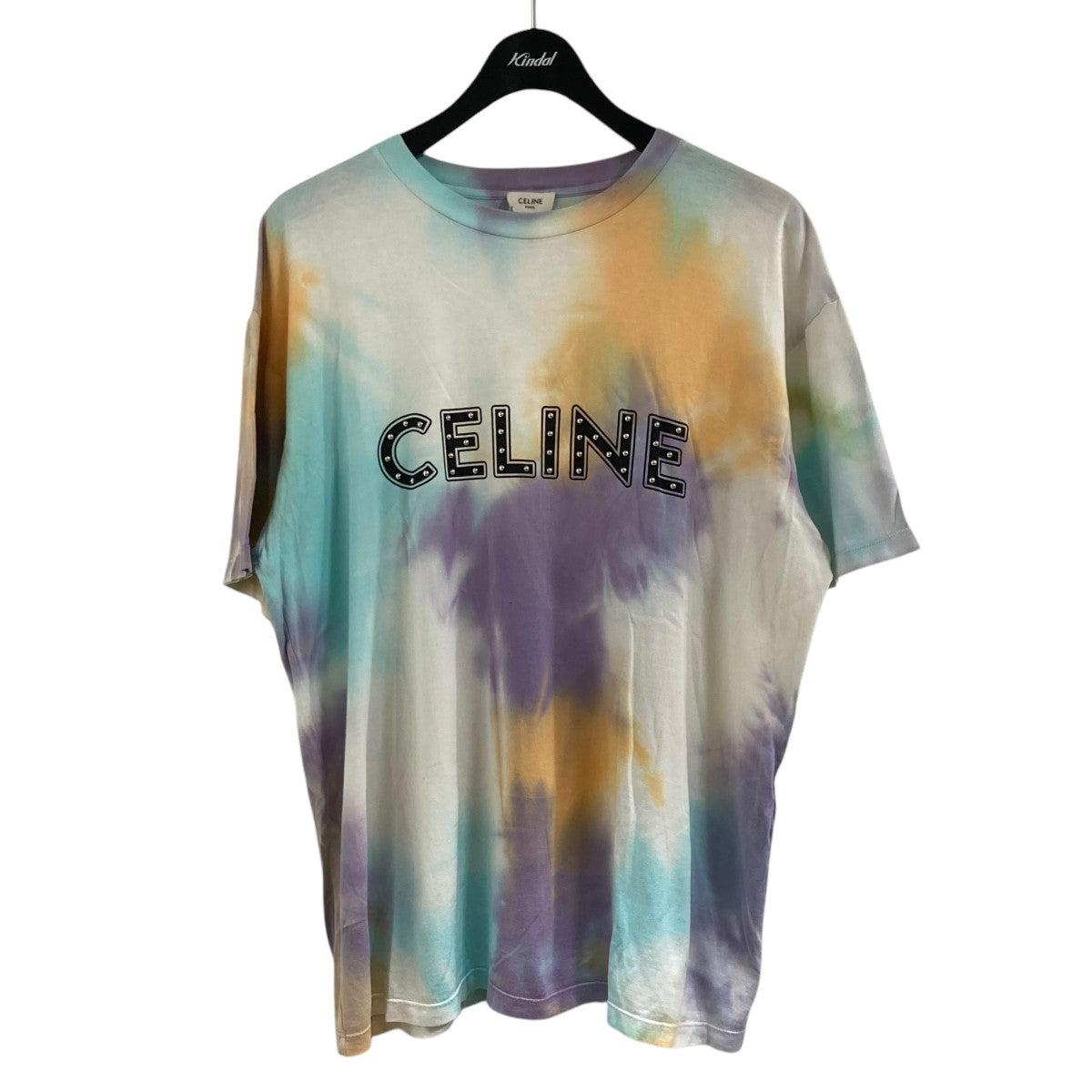 CELINE】セリーヌ『ロゴ スタッズ付 半袖TシャツsizeS