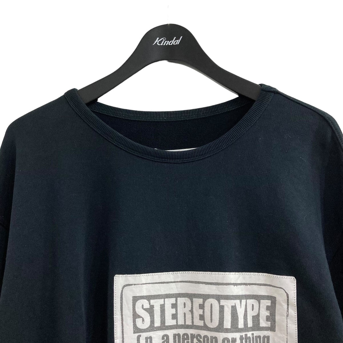 Maison Margiela 14(メゾンマルジェラ) 18AW｢STEREOTYPE SWEATSHIRT｣パッチクルーネックスウェットS50GU0064  S50GU0064 ブラック サイズ 54｜【公式】カインドオルオンライン ブランド古着・中古通販【kindal】