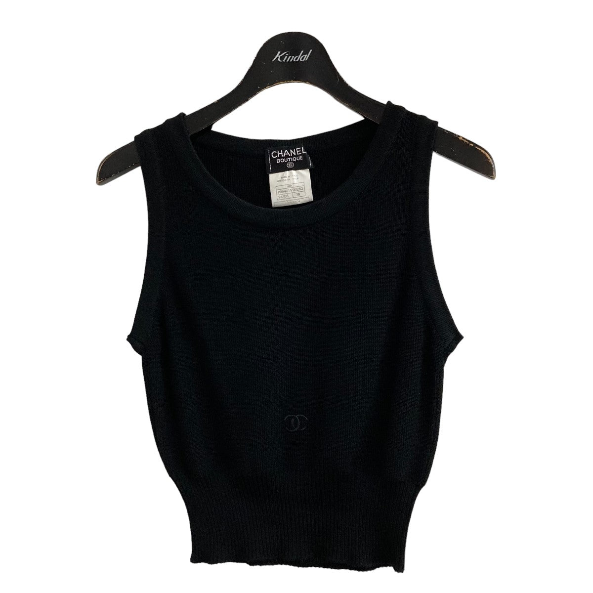 CHANEL ノースリーブニットトップP06441V00282 の古着・中古アイテム
