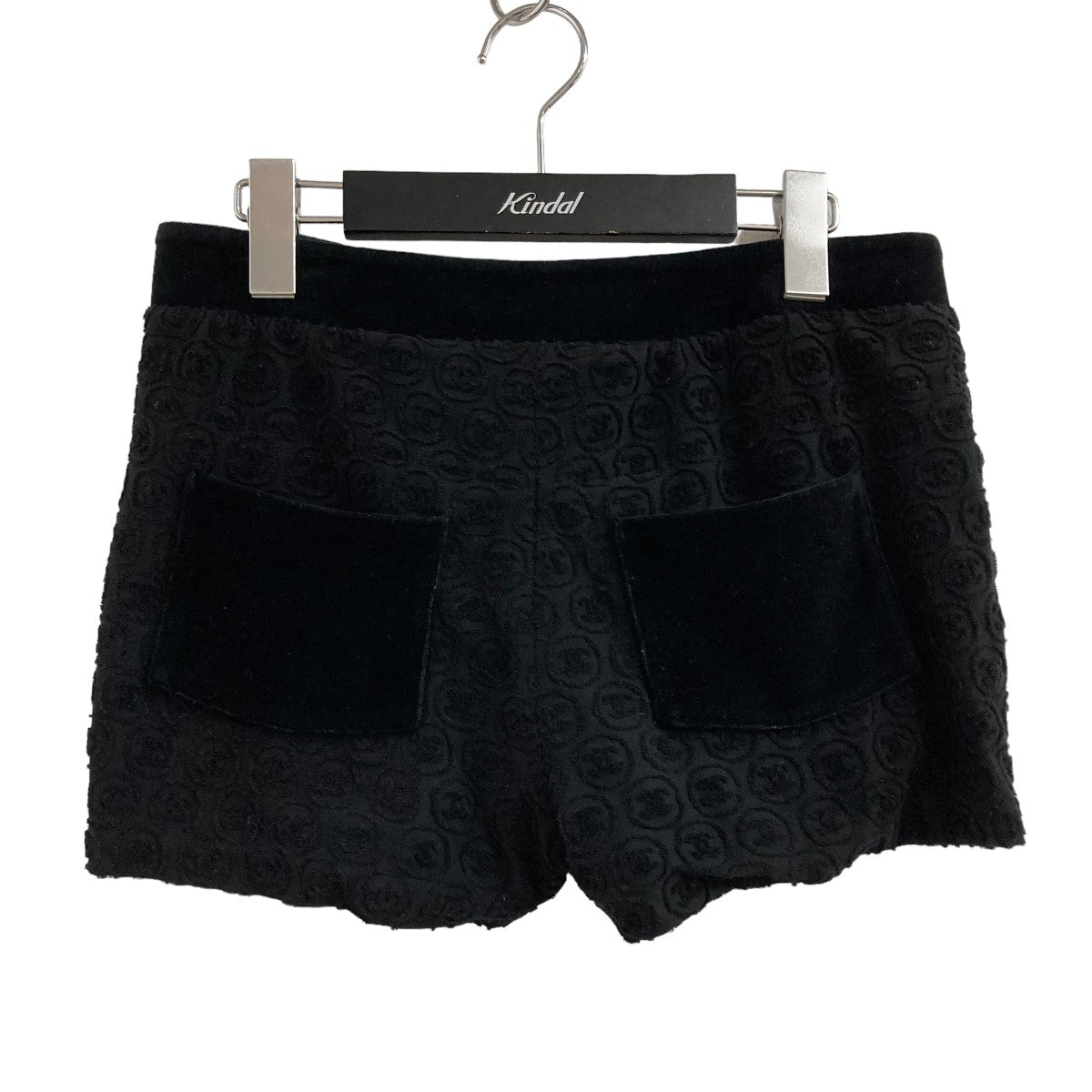 美品　シャネル　ココマーク　シルク100%　ショートパンツ　ジュエリー柄　パール シャネル CHANEL CHANEL ピアス A86506 Y09902 ココマーク