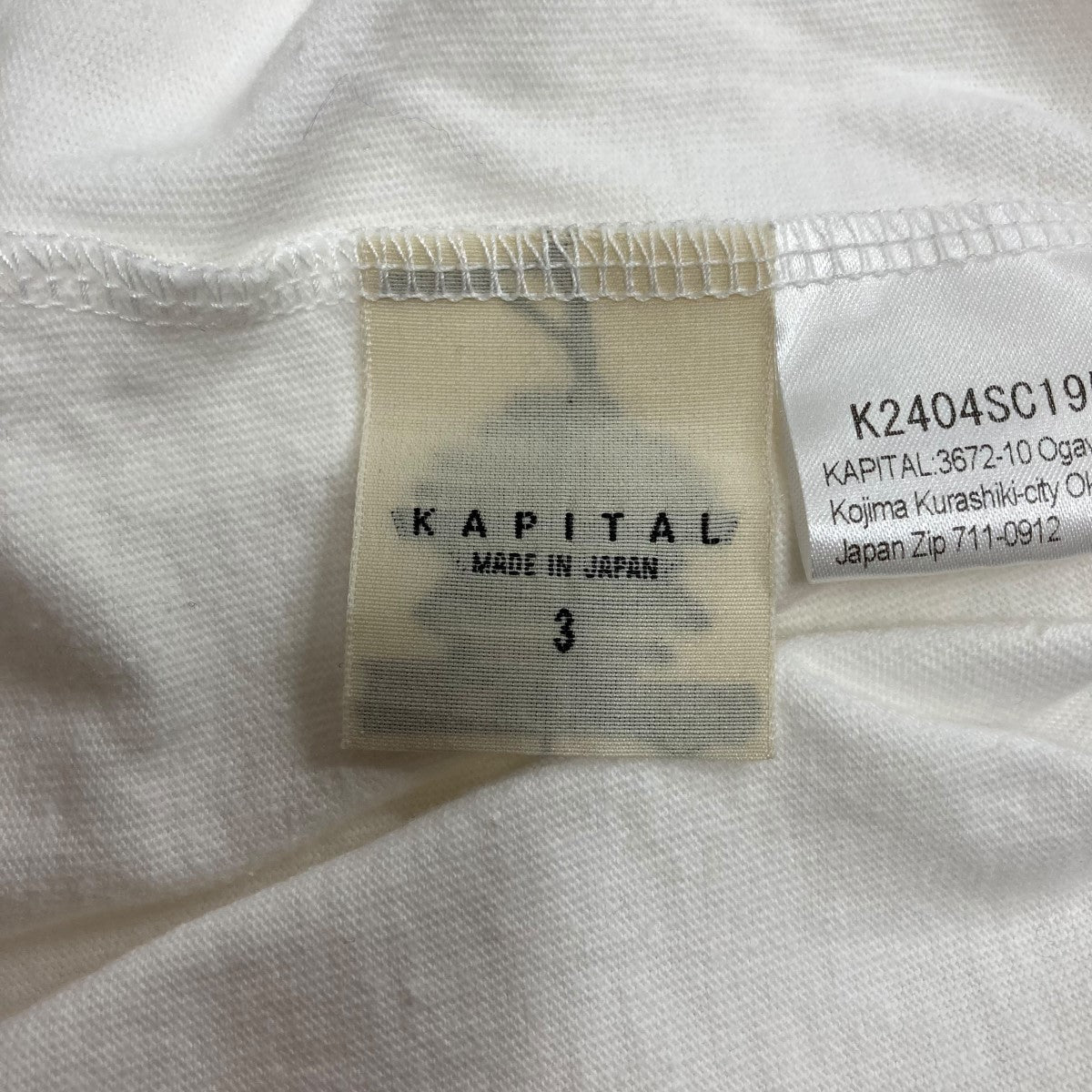 KAPITAL(キャピタル) プリントノースリーブTシャツ K2404SC195