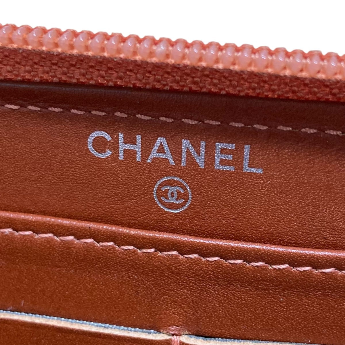 CHANEL シャネル ココマーク 長財布 オレンジ レディース ブランド CHANEL シャネル ココマーク 二つ折り長財布 パラソル 長財布