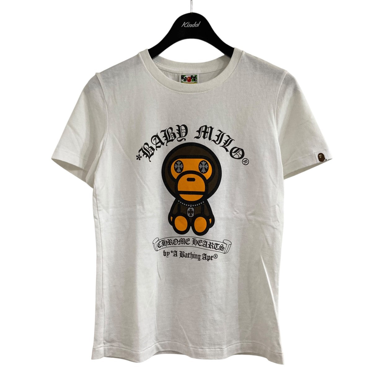 L BAPE X MMJ GARMENT DYE LOGO RELAXED FIT TEE 15TH Tシャツ